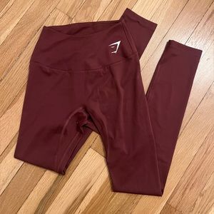 gymshark training leggings in cherry brown